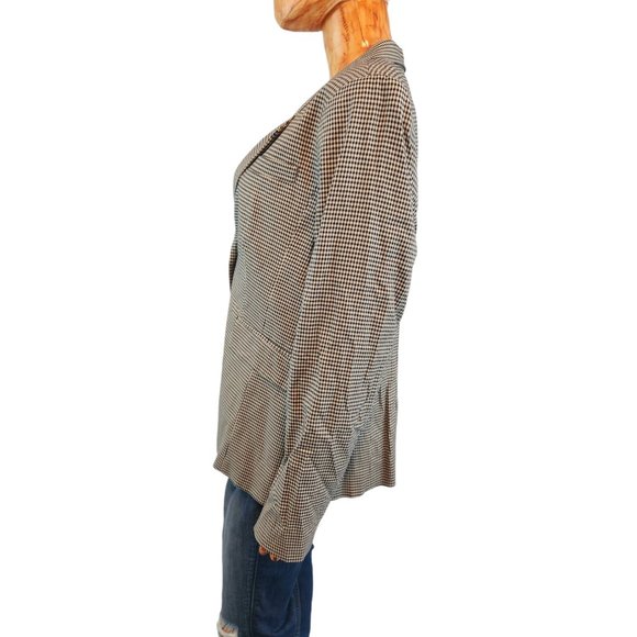 LEWIT black and white micro check blazer - Picture 2 of 10